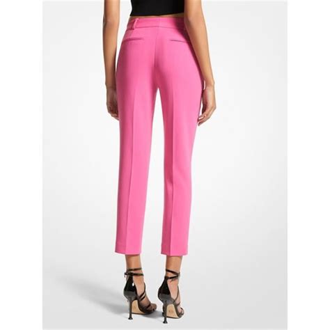 michael kors crop pant stripe dark indigo basics|Crepe Cropped Pants .